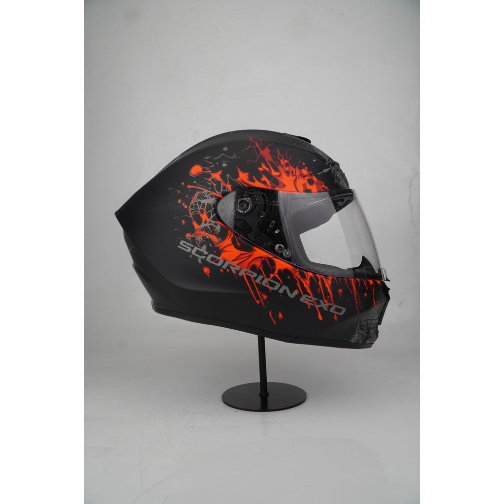 Scorpion Helmet Exo-391 (WOLF MATT BLACK / RED)