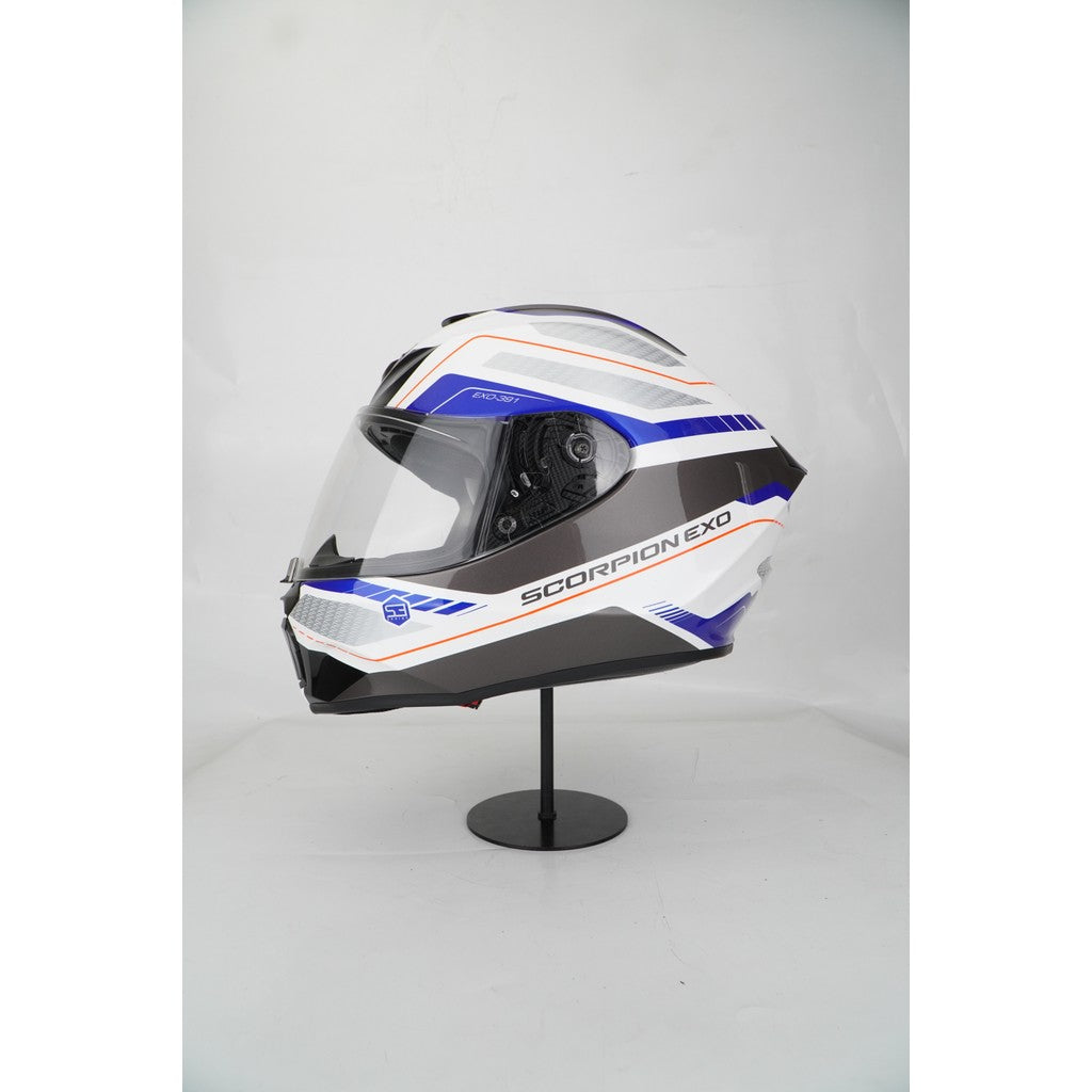 Scorpion Helmet Exo-391 (LEO WHITE/ BLUE)