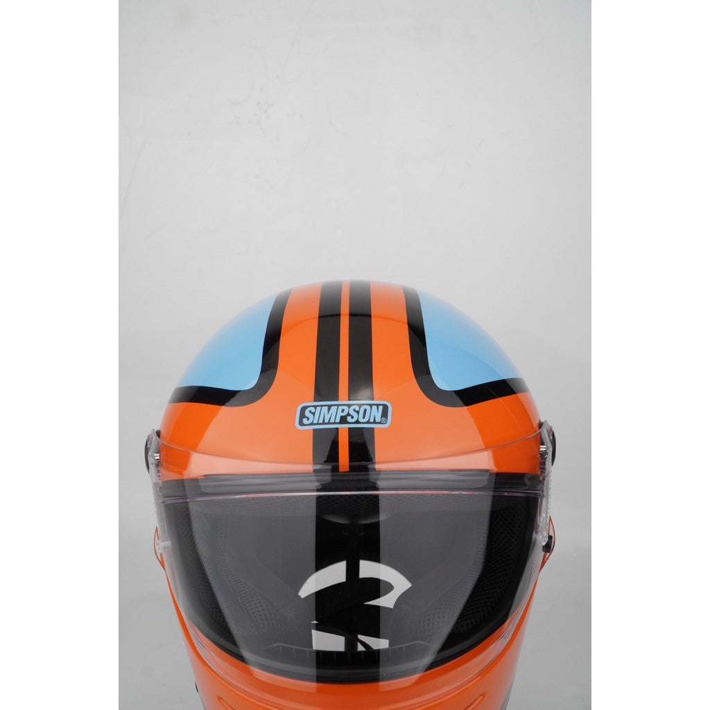 Simpson Helmet M62 (Honda Orange/Blue)