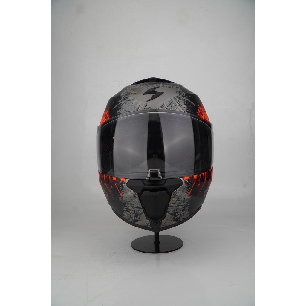 Scorpion Helmet Exo-391 (WOLF MATT BLACK / RED)