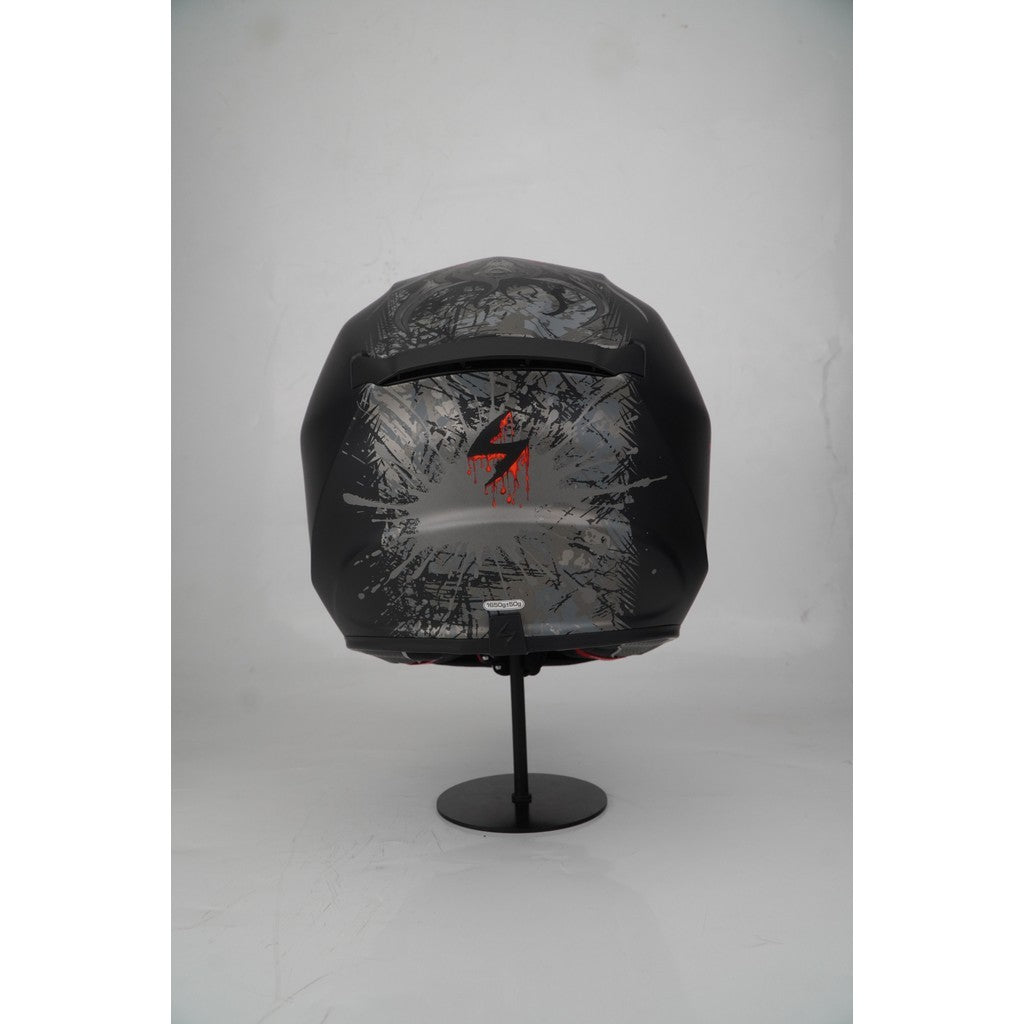 Scorpion Helmet Exo-391 (WOLF MATT BLACK / RED)