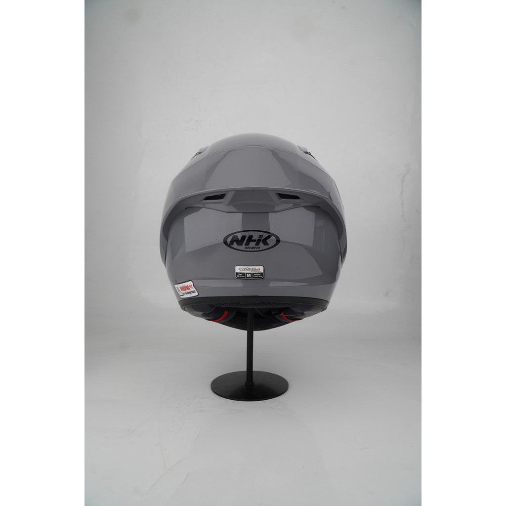 NHK HELMET GP-R Tech Solid - Nardo Grey Glossy