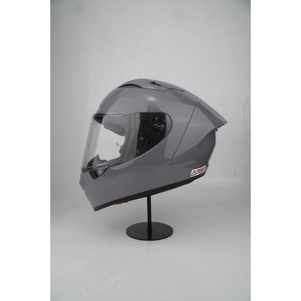 NHK HELMET GP-R Tech Solid - Nardo Grey Glossy