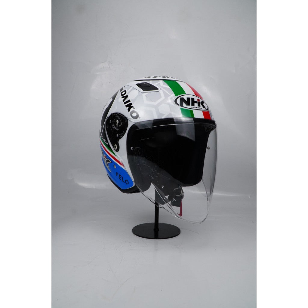 NHK HELMET S1GP S Mateo Ferrarri #2 - White Glossy