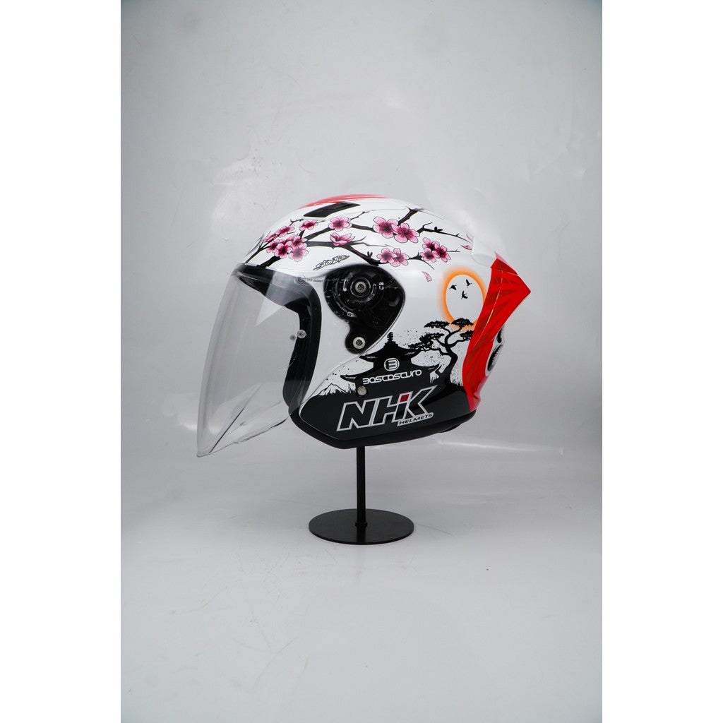 NHK HELMET S1GP S Alonso 12 - White Glitter Gold Glossy