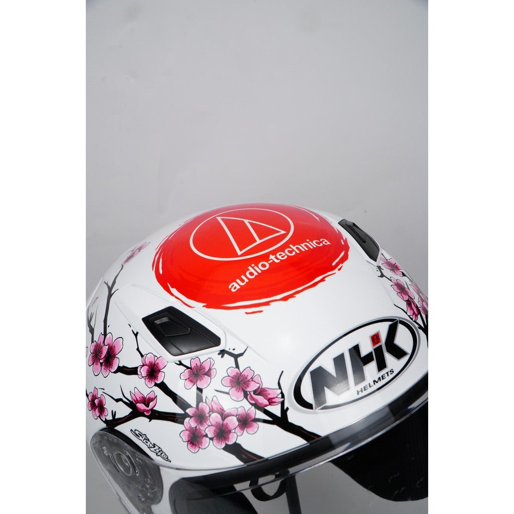 NHK HELMET S1GP S Alonso 12 - White Glitter Gold Glossy