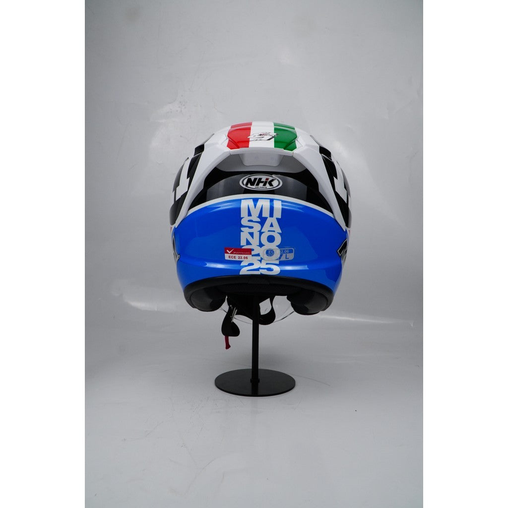 NHK HELMET S1GP S Mateo Ferrarri #2 - White Glossy