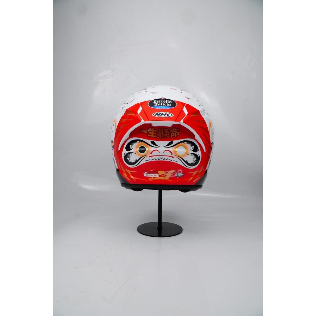 NHK HELMET S1GP S Alonso 12 - White Glitter Gold Glossy