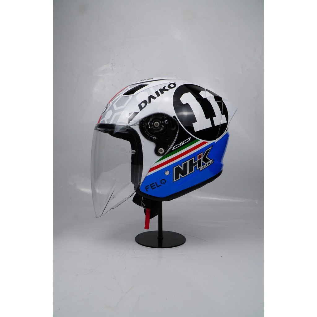 NHK HELMET S1GP S Mateo Ferrarri #2 - White Glossy