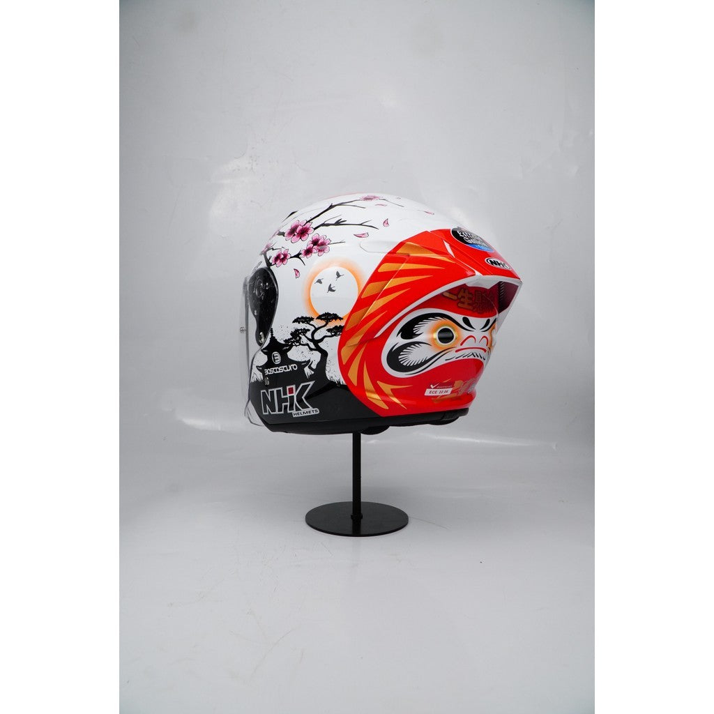 NHK HELMET S1GP S Alonso 12 - White Glitter Gold Glossy
