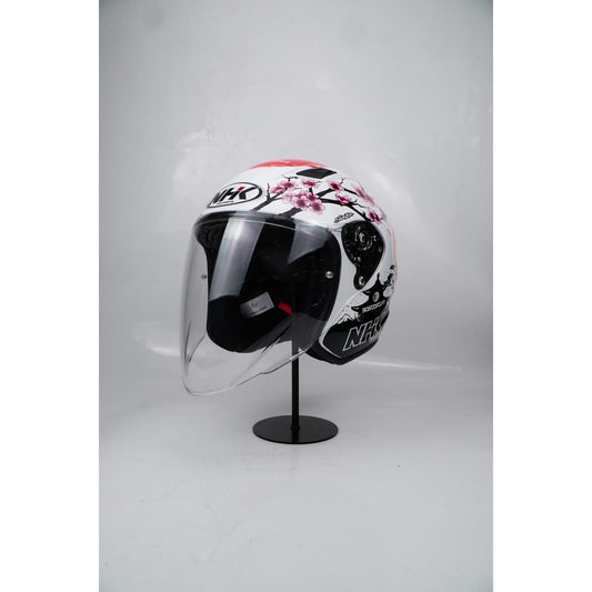 NHK HELMET S1GP S Alonso 12 - White Glitter Gold Glossy