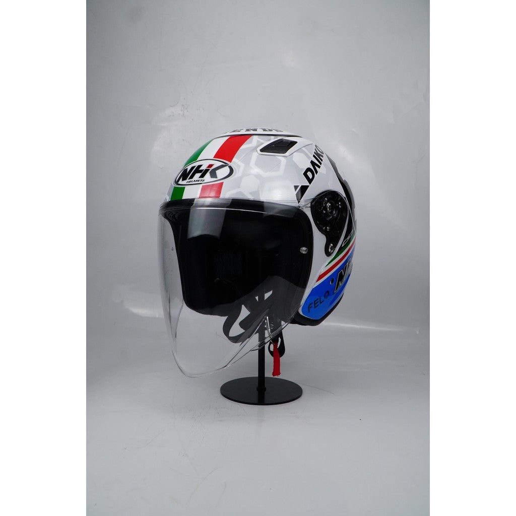 NHK HELMET S1GP S Mateo Ferrarri #2 - White Glossy