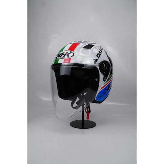 NHK HELMET S1GP S Mateo Ferrarri #2 - White Glossy