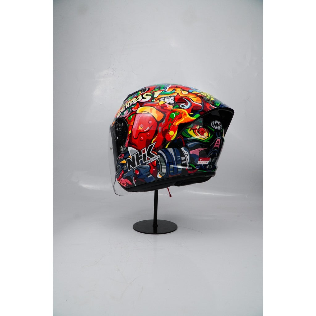 NHK HELMET S1GP S Alonso 16 - Black Glossy