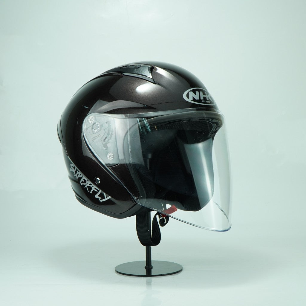 NHK Helmet R1S Solid (Crystal Dark Brown)