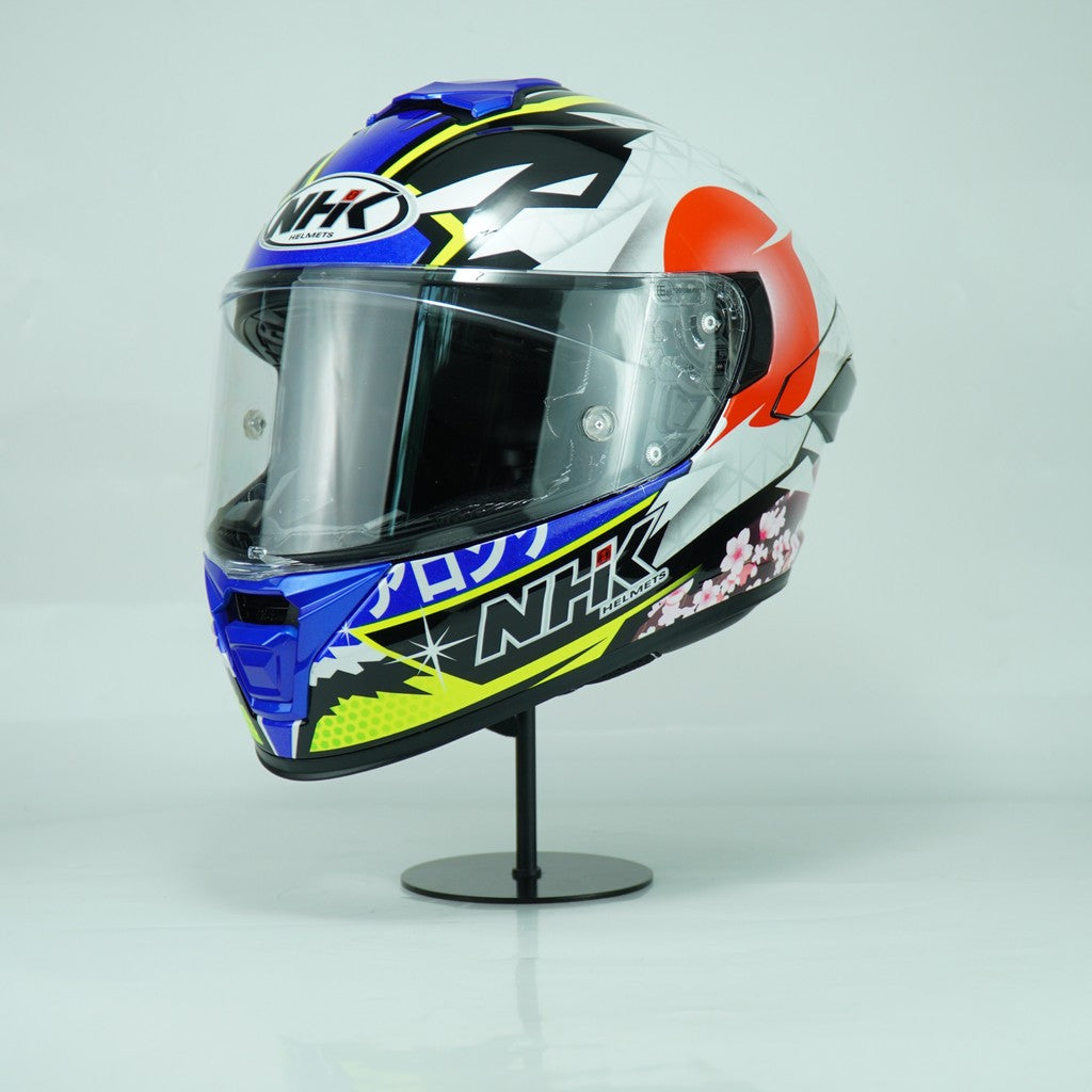 NHK Helmet K5R SV Alonso Lopez #4 (Black/Blue Glossy)