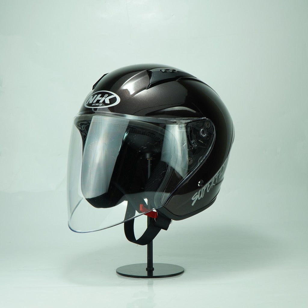 NHK Helmet R1S Solid (Crystal Dark Brown)