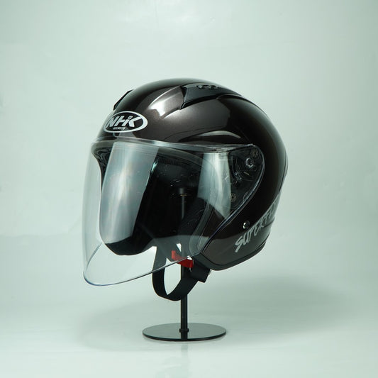 NHK Helmet R1S Solid (Crystal Dark Brown)