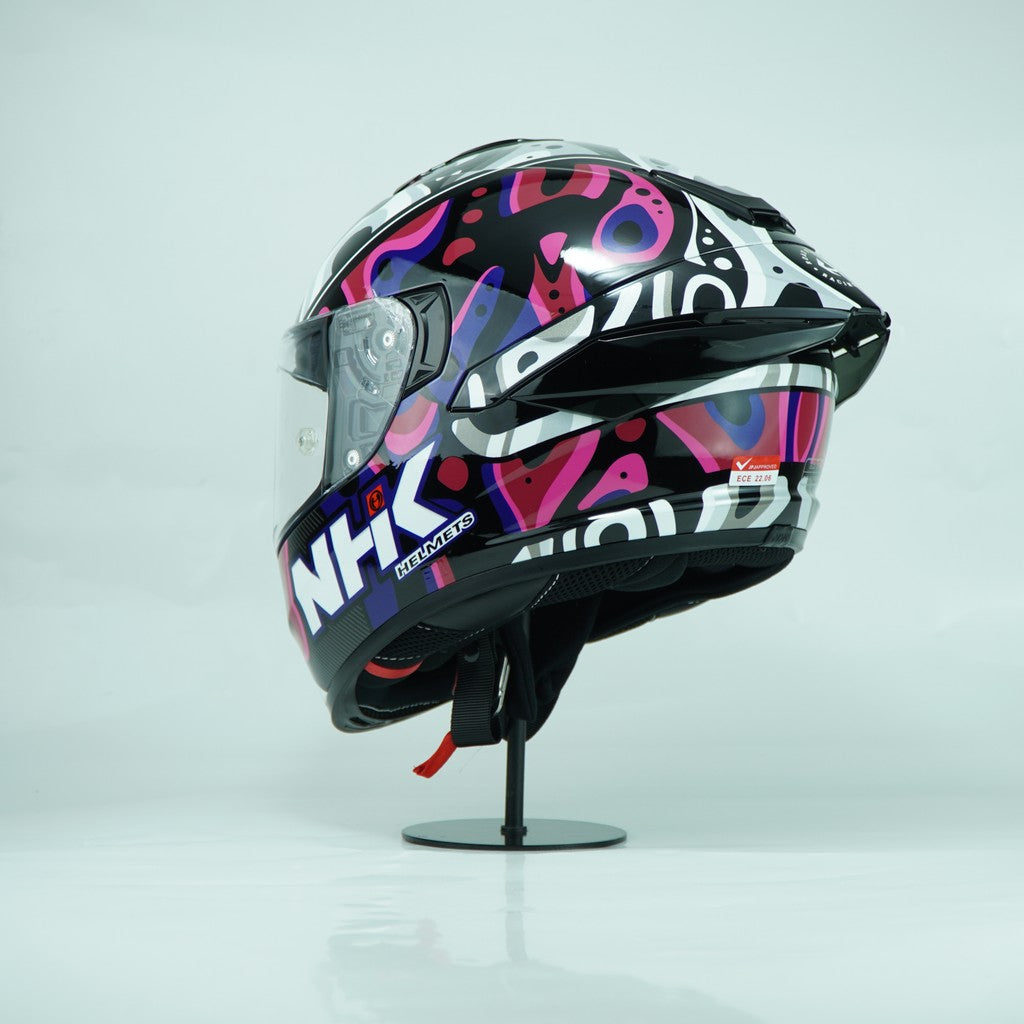 NHK Helmet K5R SV Nebula (Black/Pink Glossy)