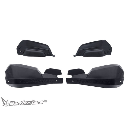 Barkbusters VPS Plastic Guard with Wind Deflector Set Black (VPS-203-00-BB)