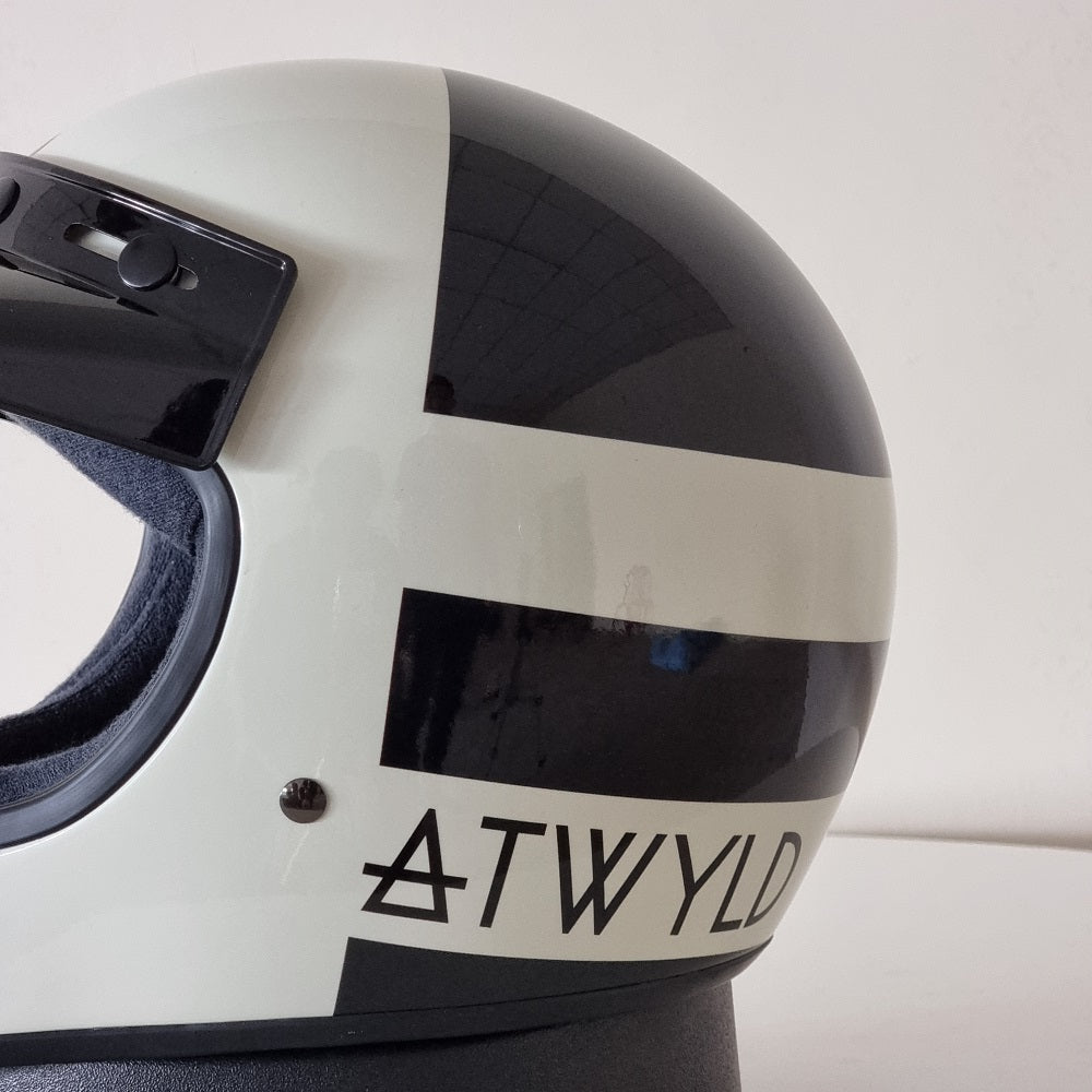 Bell Helmet Moto-3 (ATWYLD Orbit White/Black)