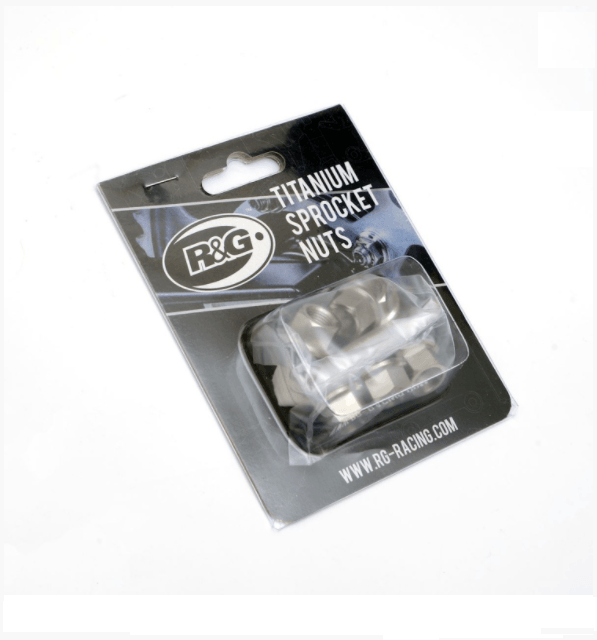 R&G Titanium Sprocket Nuts M10X1.25 (6 piece set) (Universal) - Durian Bikers