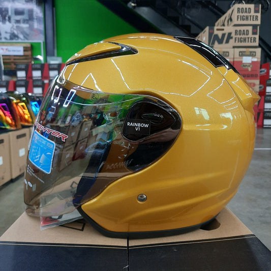 NHK Helmet R6 v2 Solid (Gold Glossy)