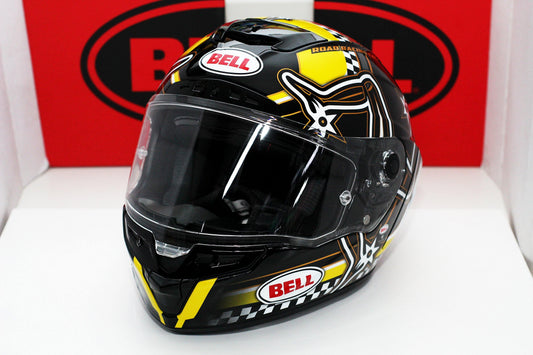 Bell Star (Isle of Man Gloss Black/Yellow) - Durian Bikers