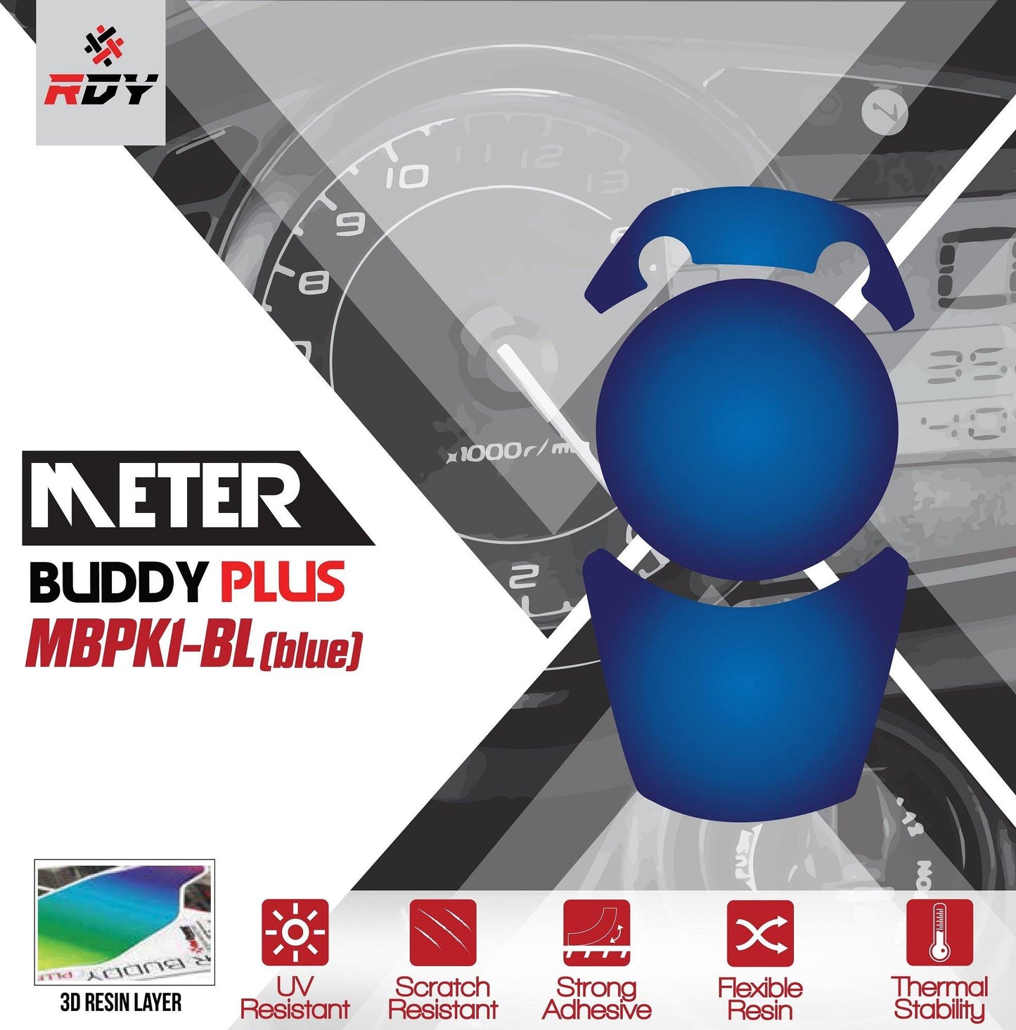 RDY Meter Buddy Plus fits for Kawasaki ZX6R / ZX25R / Ninja / Z 1000 SX / Ninja 650 / Ninja 400 / Ninja 250 / Versys X 250 / 300 - Durian Bikers