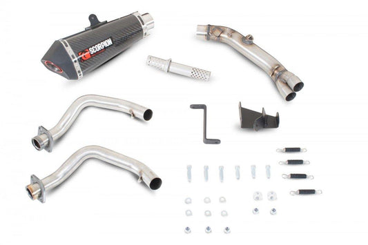 Scorpion Exhaust fits for Kawasaki ER6F / ER6N ('12-'16) (Serket Taper Full System) - Durian Bikers