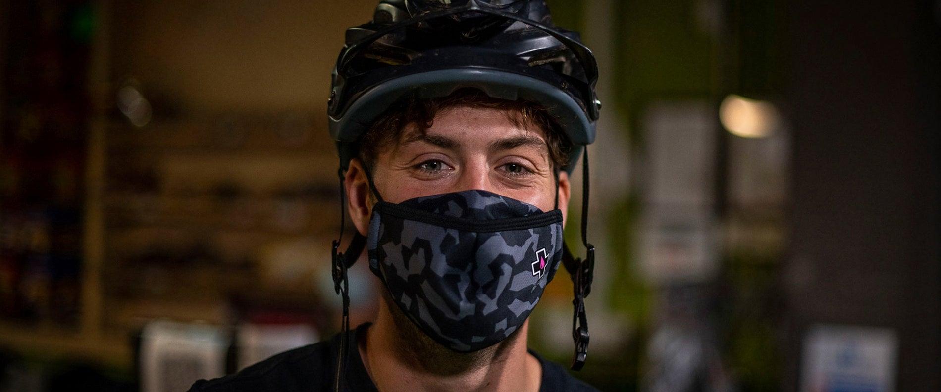 Muc Off Reusable Face Mask (Urban Camo) - Durian Bikers