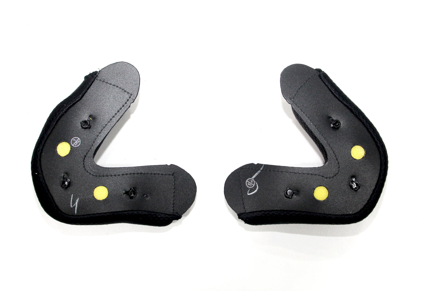 NHK R6 Cheekpads (Black) (Large) - Durian Bikers