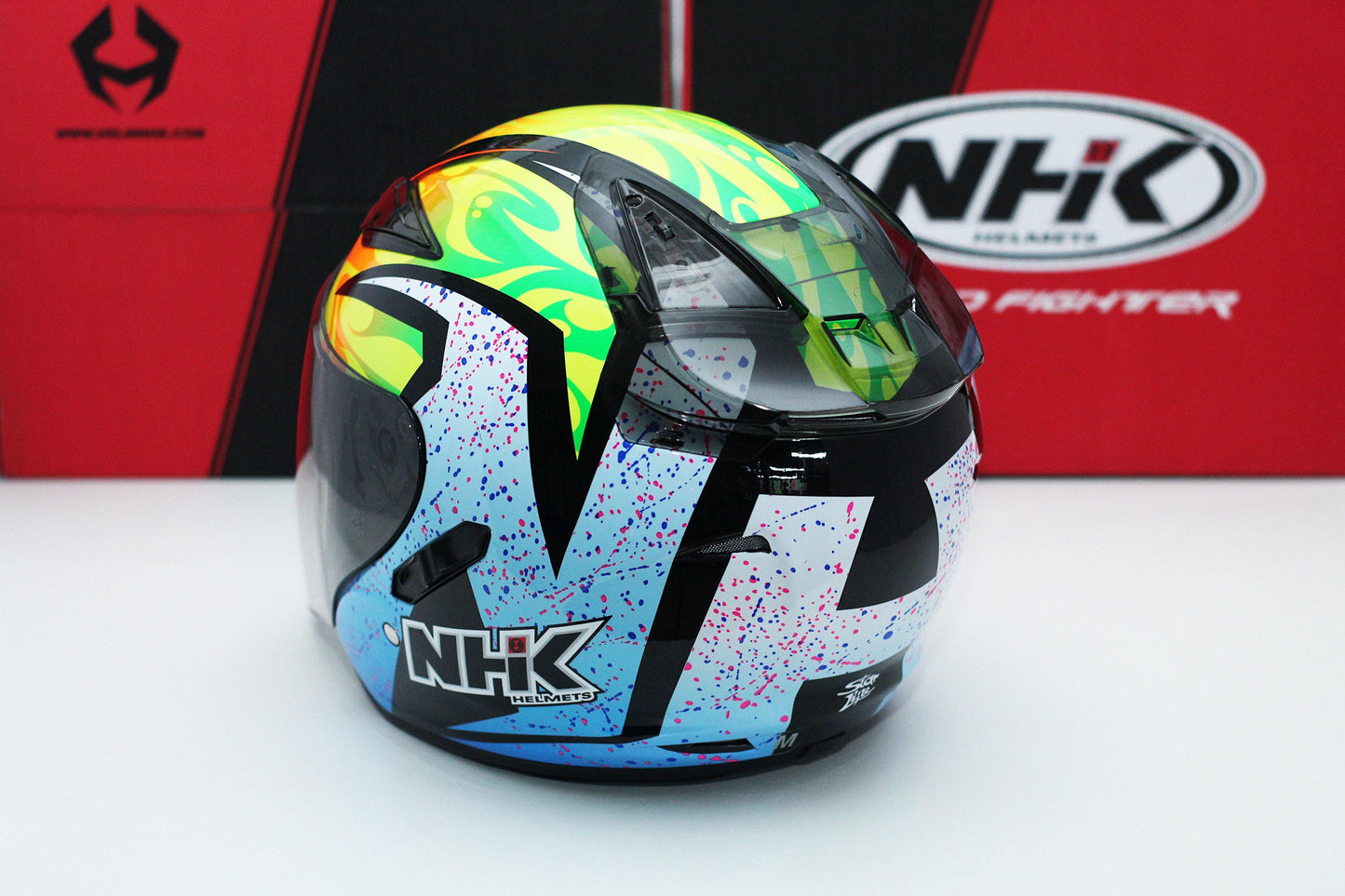 NHK R1 v2.0 Karel Winter (Black/Blue Glossy) - Durian Bikers