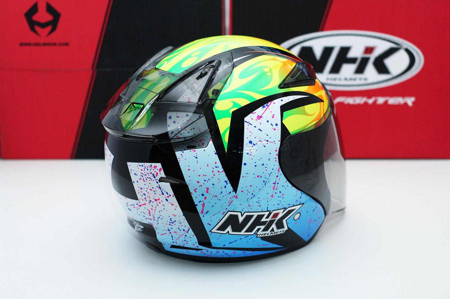 NHK R1 v2.0 Karel Winter (Black/Blue Glossy) - Durian Bikers