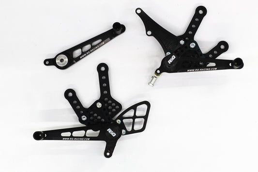 R&G Adjustable Race Rearsets fits for Kawasaki ZX6R ('07-) - Durian Bikers
