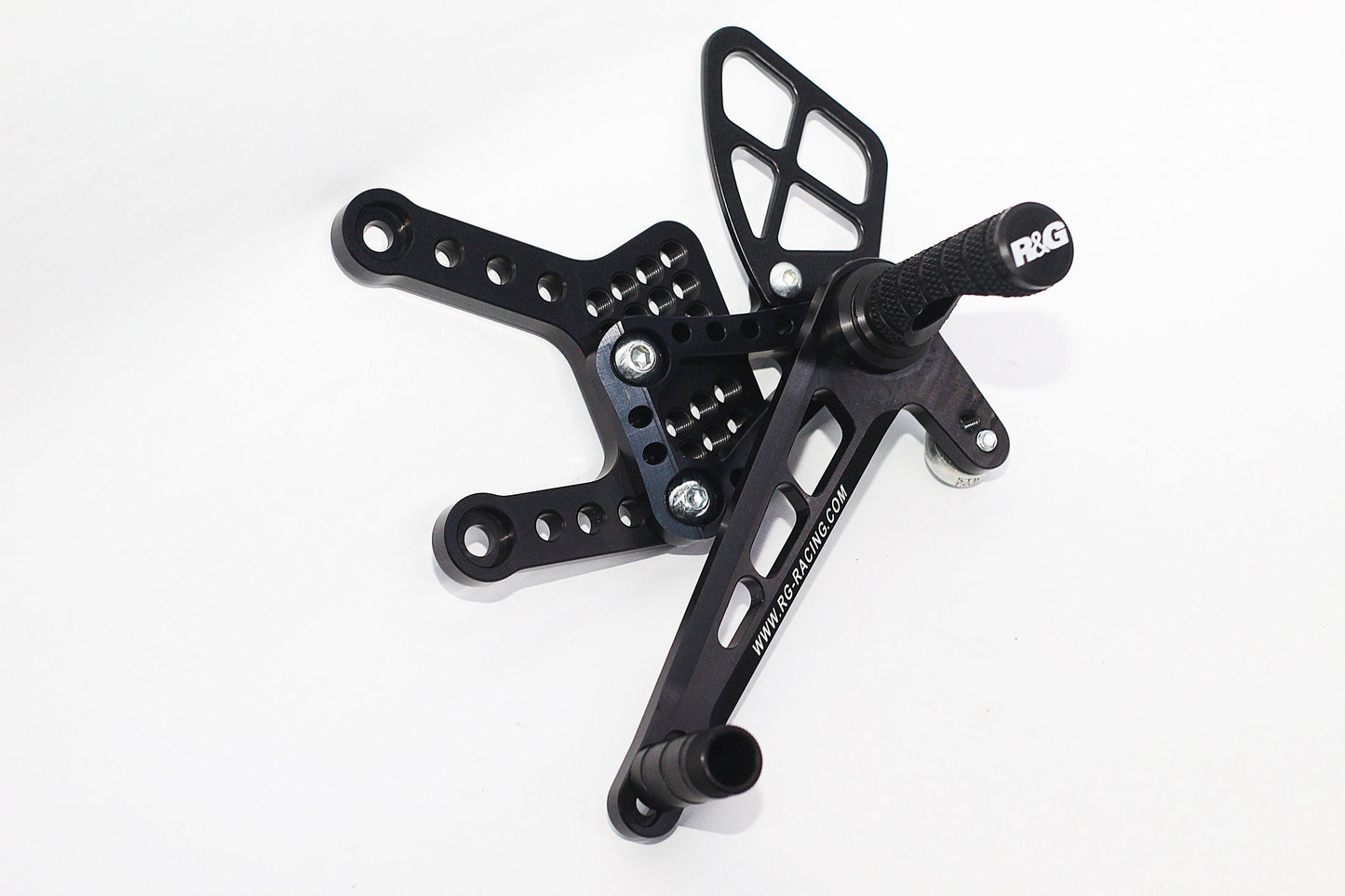 R&G Adjustable Race Rearsets fits for Kawasaki ZX6R ('07-) - Durian Bikers