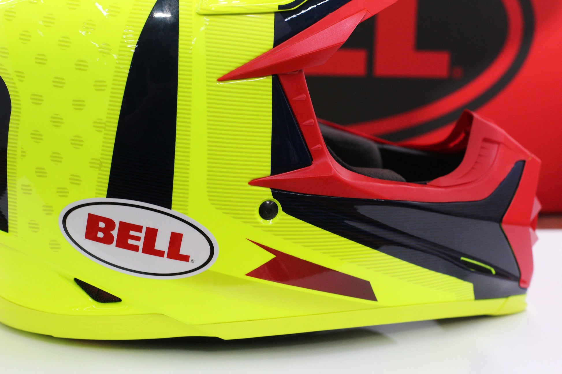 Bell Moto-9 Flex (Vice Blue/Yellow) - Durian Bikers
