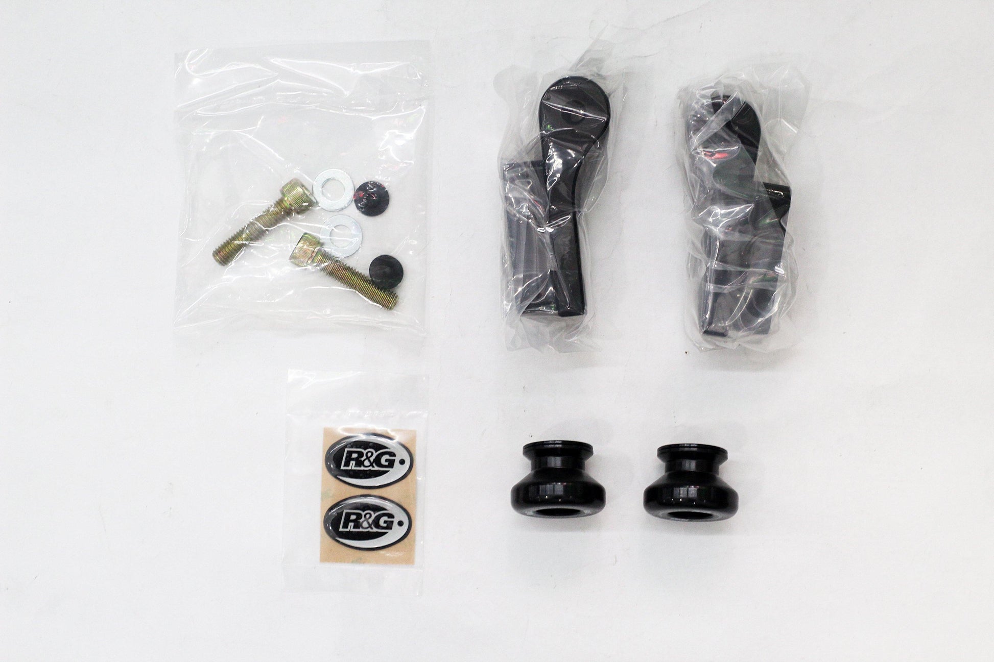 R&G Cotton Reels (Offset) fits for Kawasaki Ninja 250 ('08-) / Z250 / 300 ('13-) / Z300 / 250 / 400 ('18-) / 125 ('19-) / Versys-X 250 / 300 / Z125 ('19-) / Z400 / Z250 ('19-) - Durian Bikers
