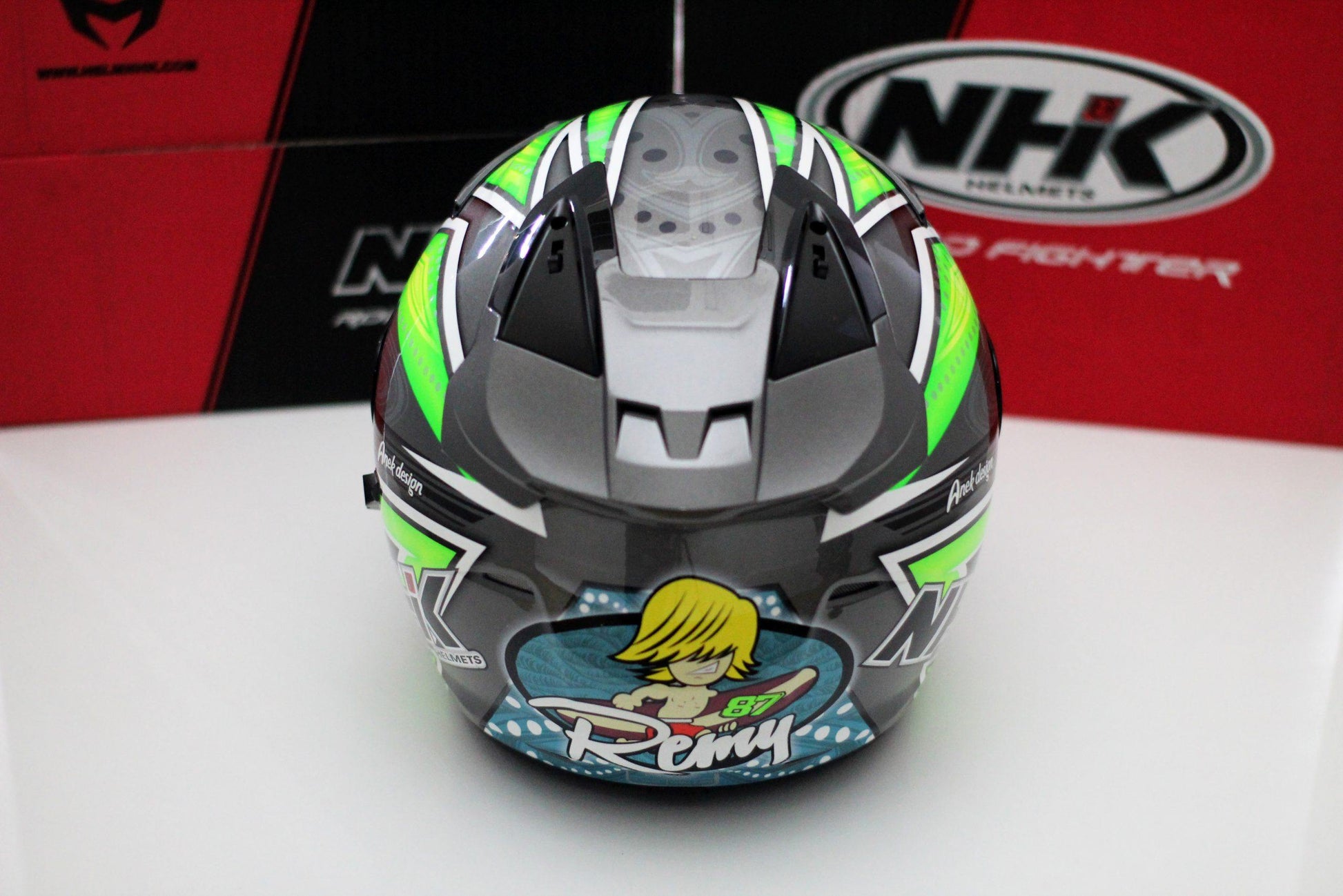 NHK R1 v2.0 Remy Gardner (Grey/Green Glossy) - Durian Bikers