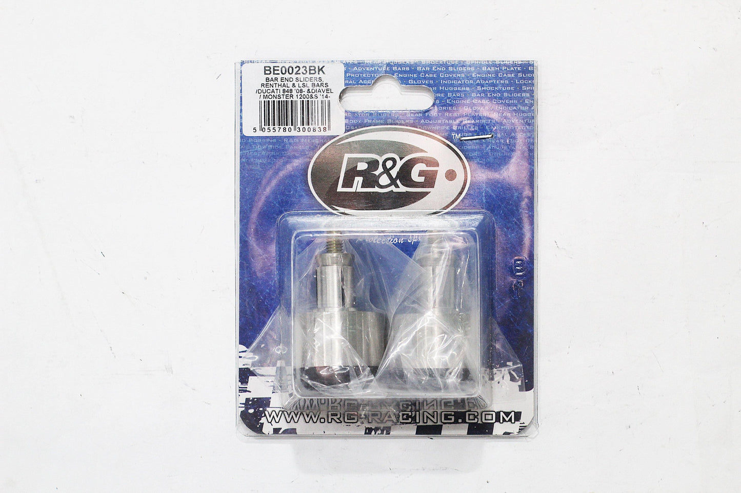 R&G Bar End Sliders fits for Renthal / LSL Bars / Ducati 848 / Diavel /  Monster 1200 S ('14-) & KTM RC125 / 200 ('14-) - Durian Bikers