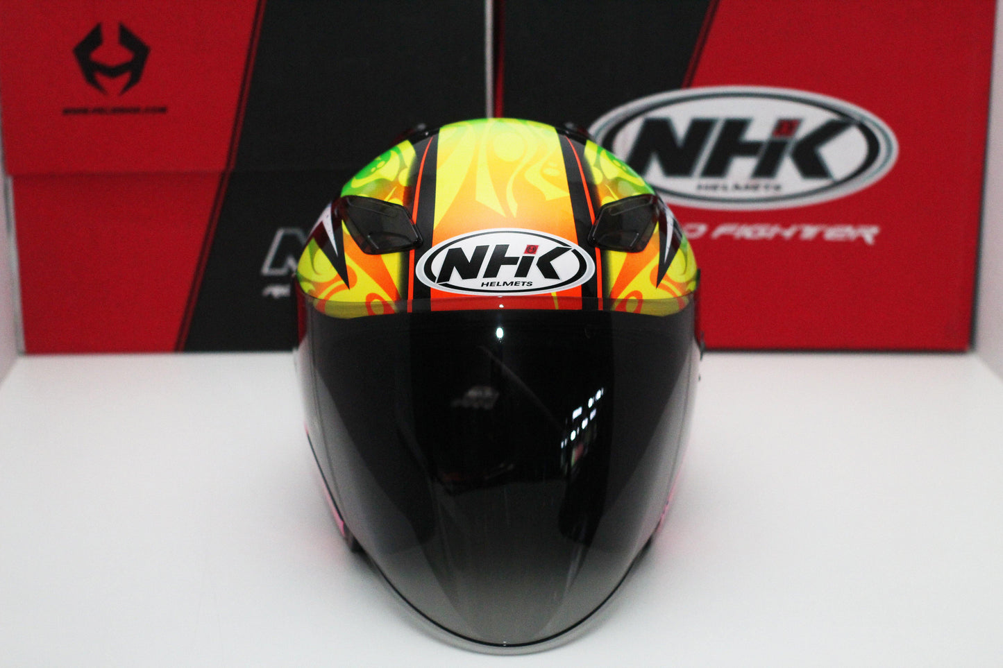 NHK R1 v2.0 Karel Winter (Black/Pink Glossy) - Durian Bikers