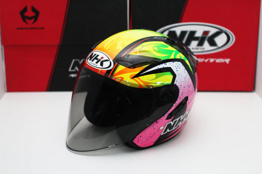 NHK R1 v2.0 Karel Winter (Black/Pink Glossy) - Durian Bikers