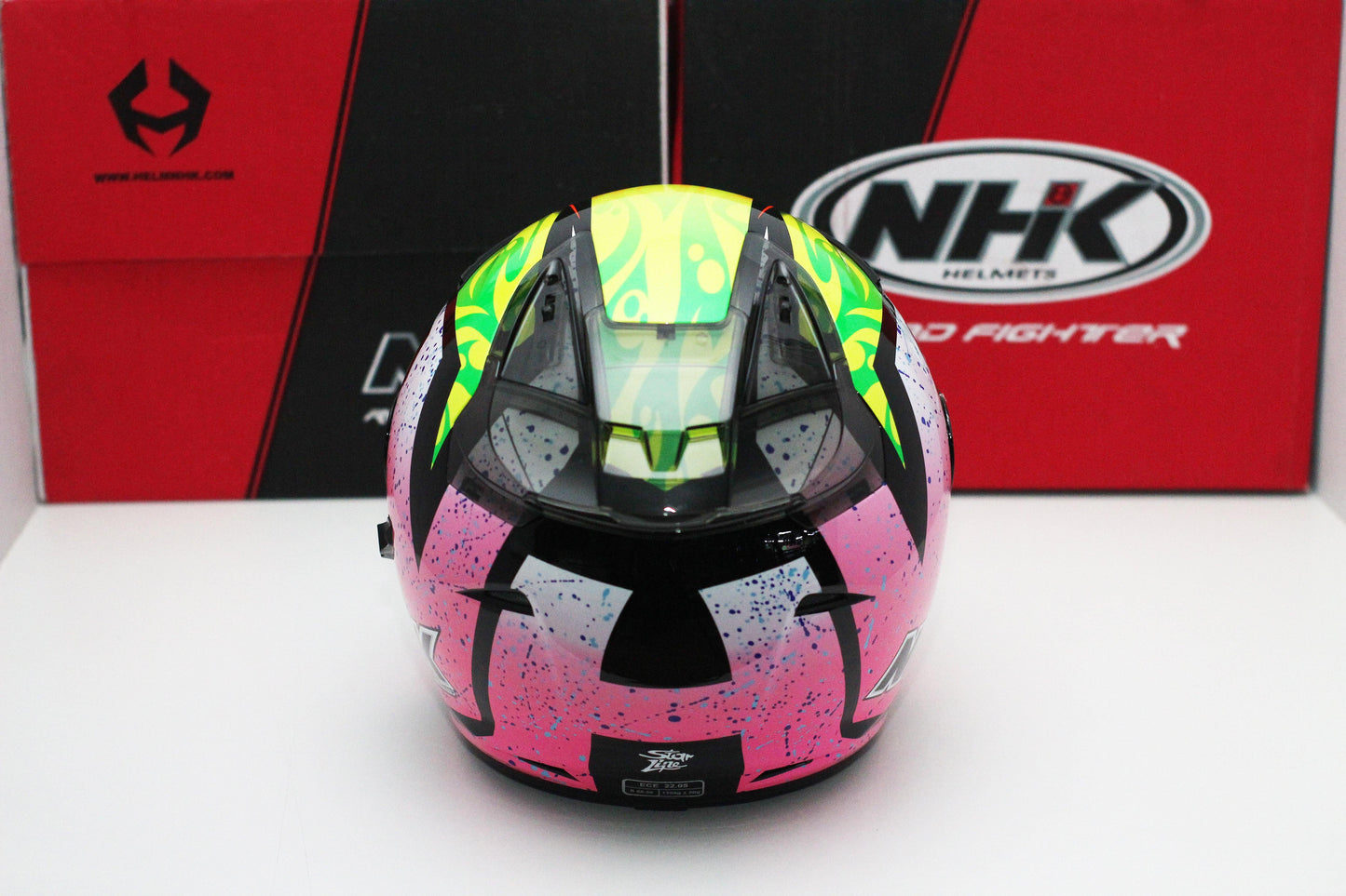 NHK R1 v2.0 Karel Winter (Black/Pink Glossy) - Durian Bikers