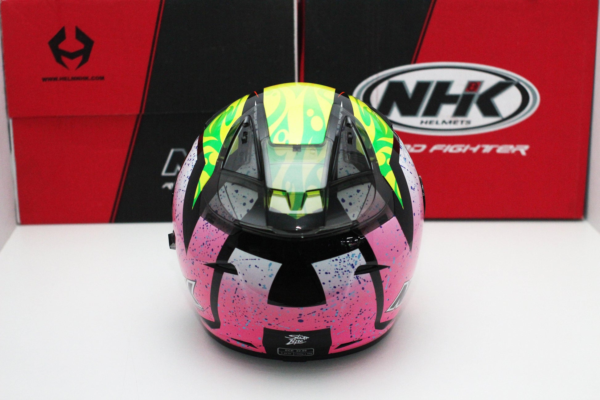 NHK R1 v2.0 Karel Winter (Black/Pink Glossy) - Durian Bikers