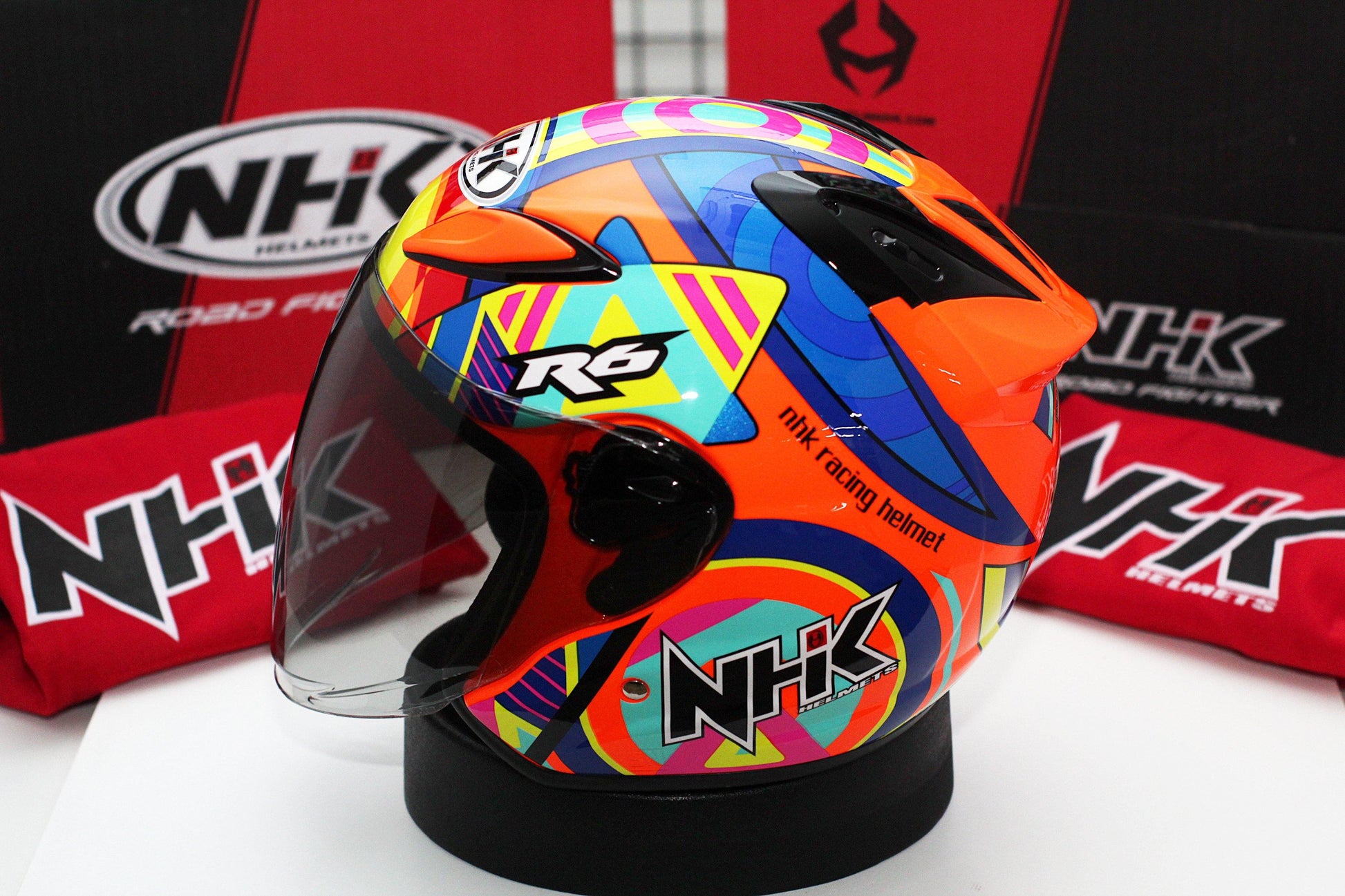 NHK R6 Pigment (Orange Flo Glossy) - Durian Bikers