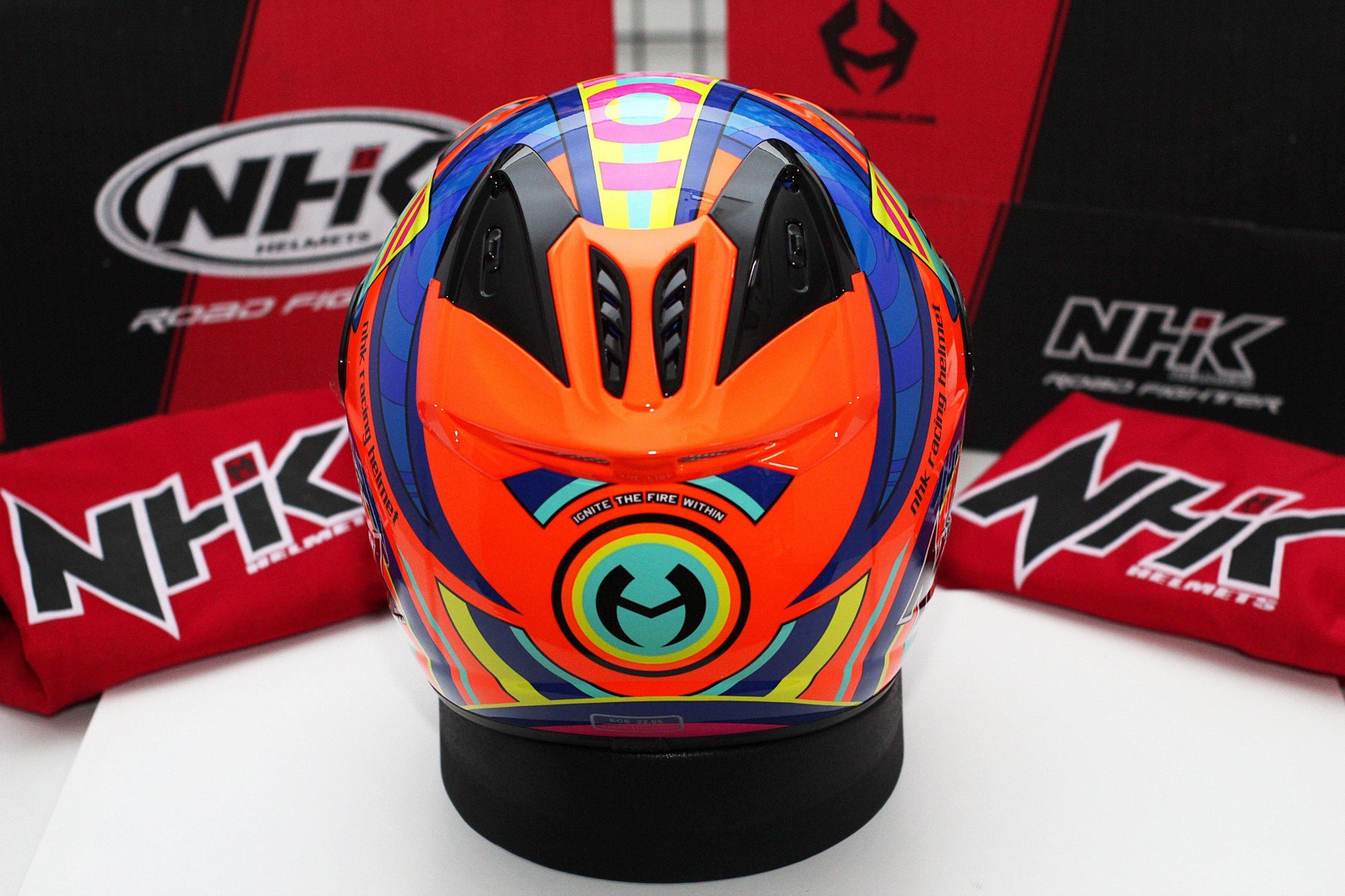 NHK R6 Pigment (Orange Flo Glossy) - Durian Bikers