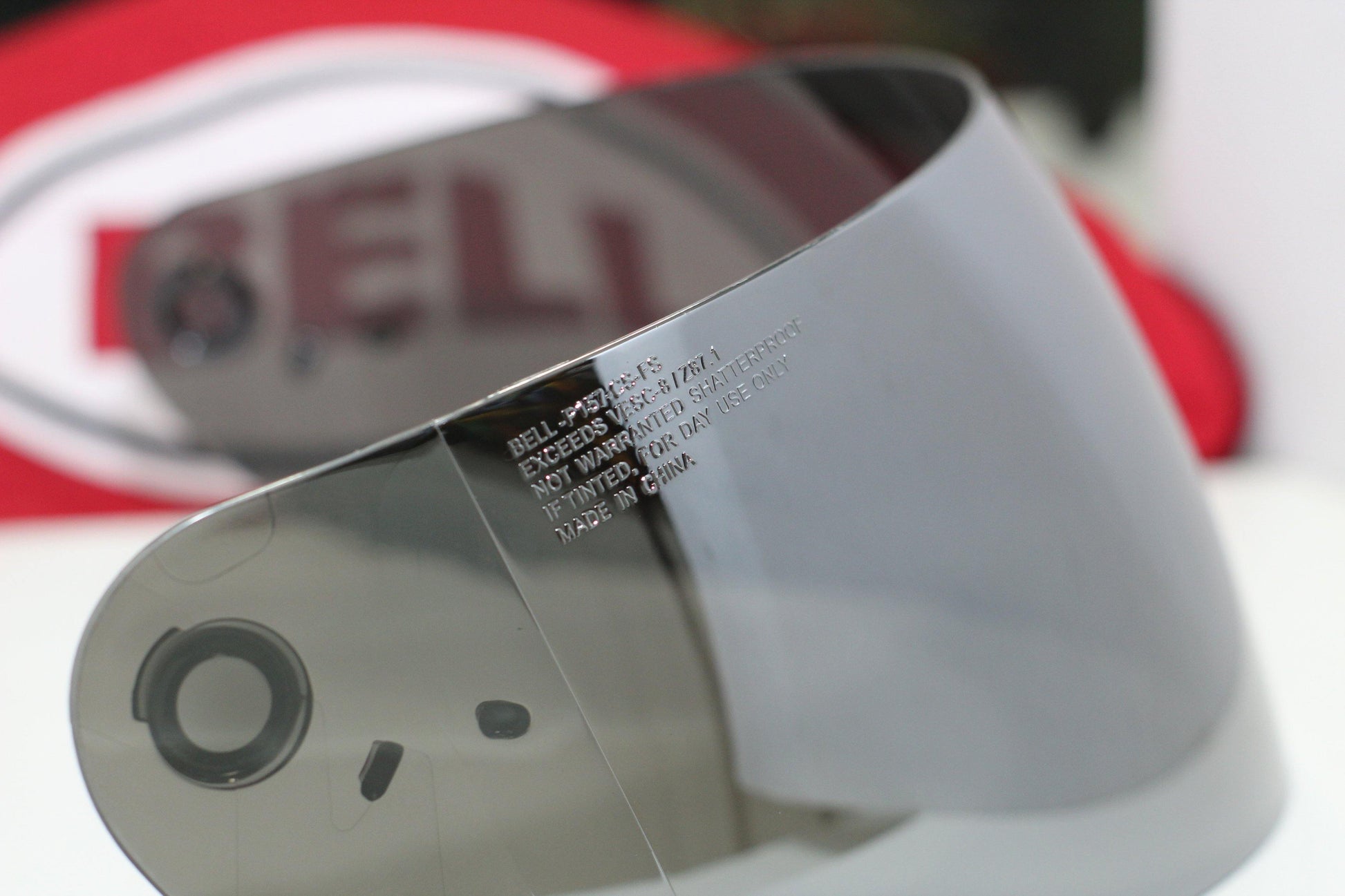 Bell ClickRelease Visor (Light Silver Iridium) - Durian Bikers