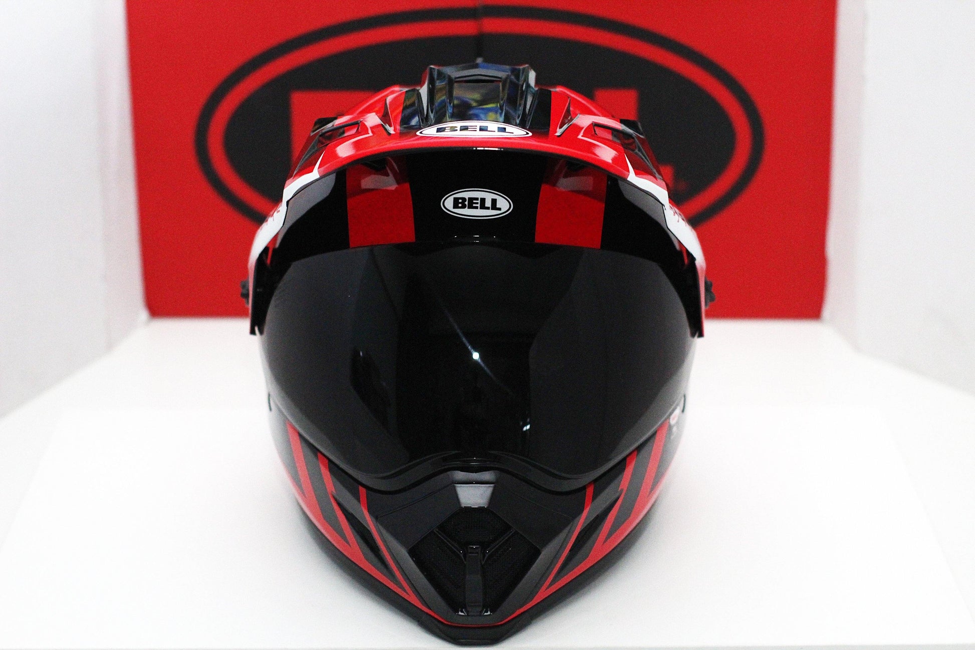 Bell MX-9 Adventure (Dash Gloss Black/Red/White) - Durian Bikers