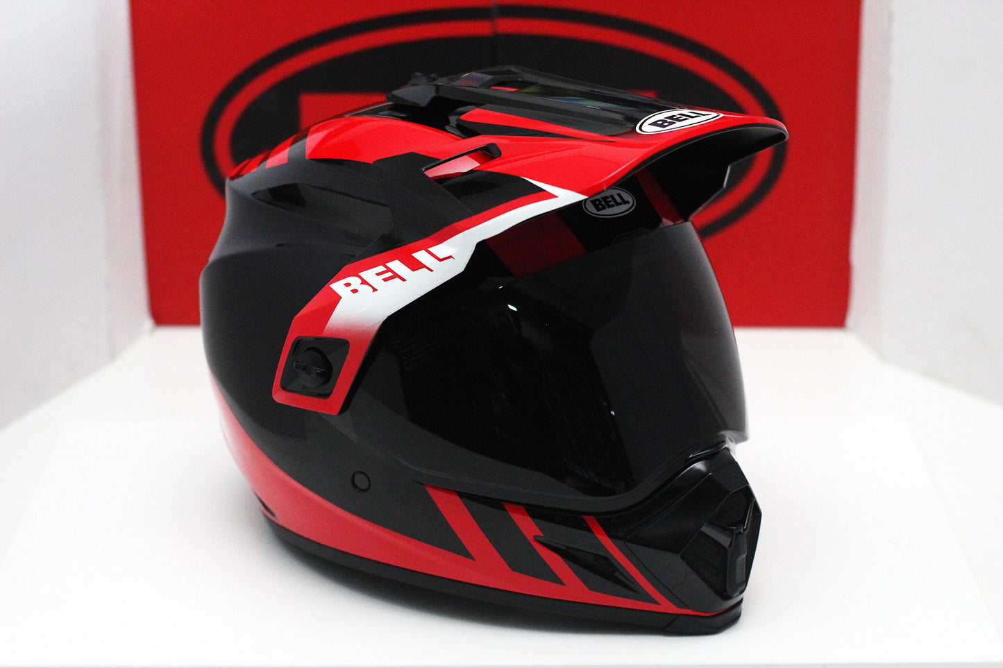 Bell MX-9 Adventure (Dash Gloss Black/Red/White) - Durian Bikers