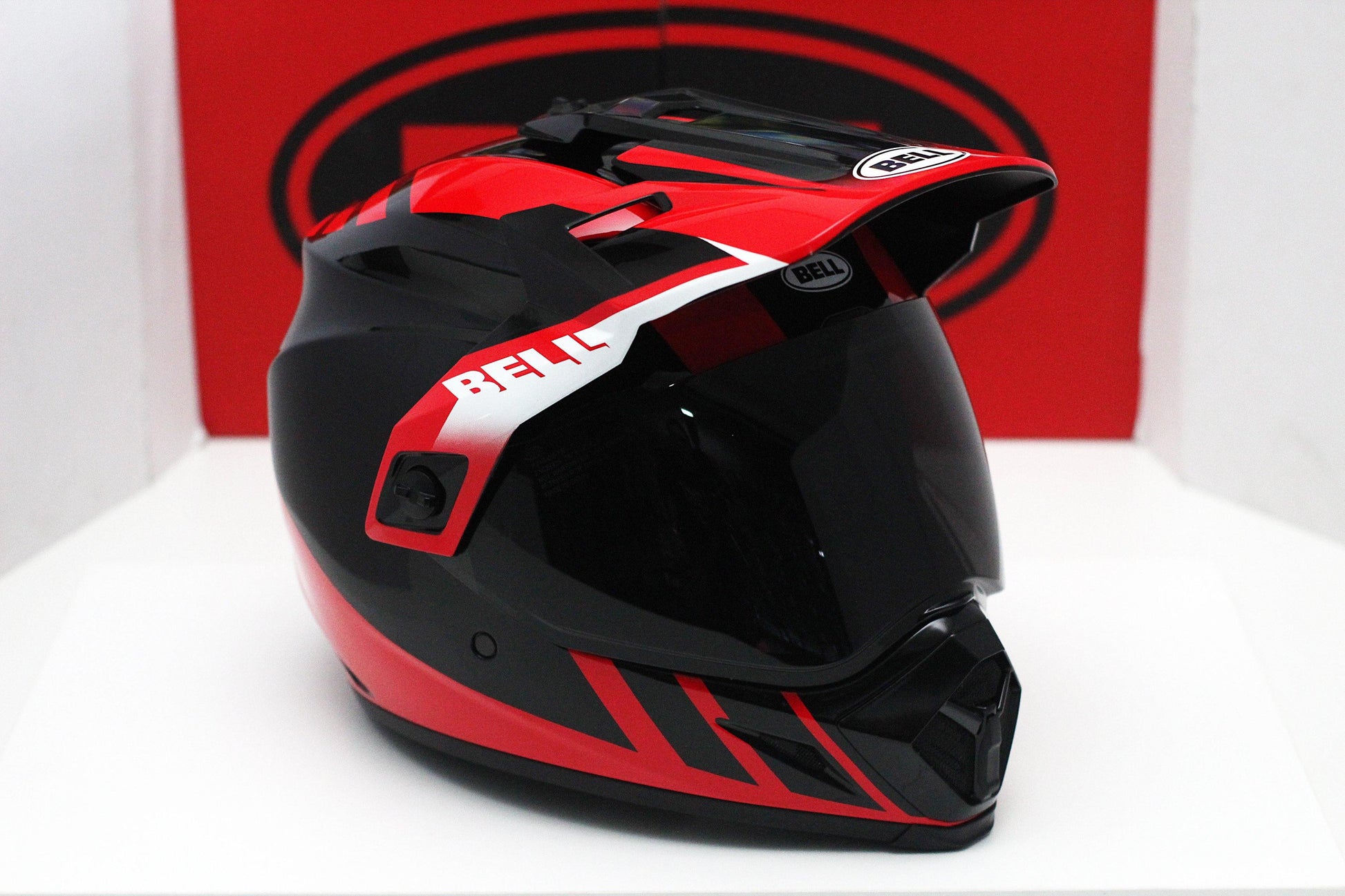 Bell MX-9 Adventure (Dash Gloss Black/Red/White) - Durian Bikers